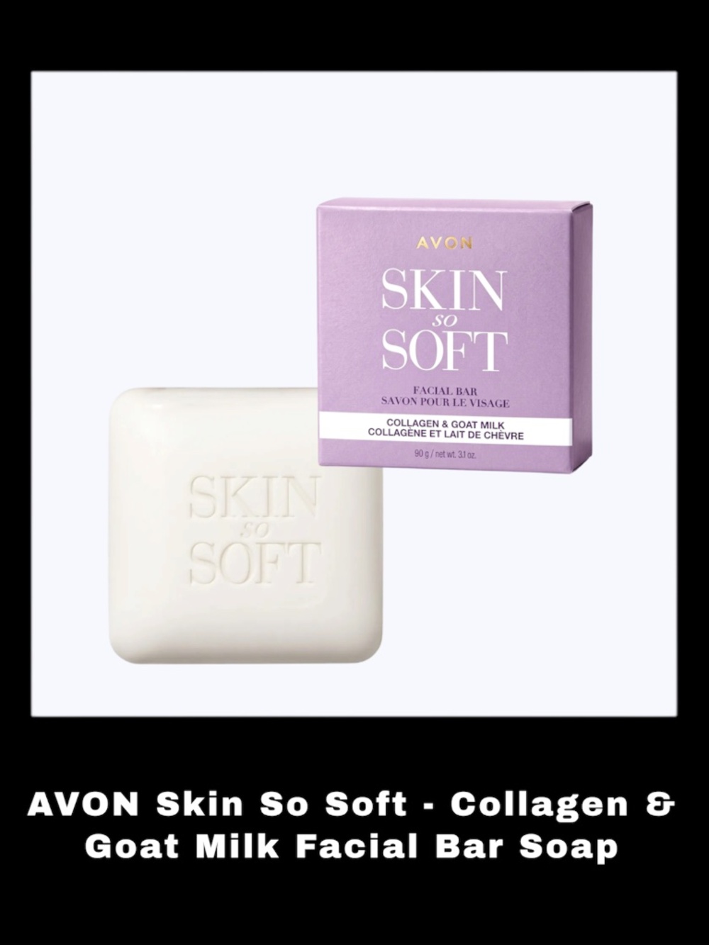 AVON Skin So Soft - Collagen & Goat Milk Facial Bar Soap